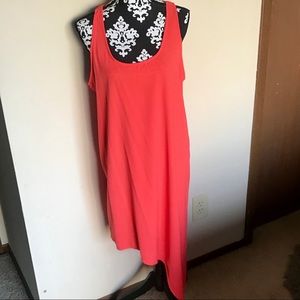 Orange Asymmetrical Dress
